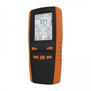 Probador de calidad del aire Detector de CO2 Polvo de partículas Medidor de calidad del aire Analizador de aire digital PM2.5 PM1.0 TVOC